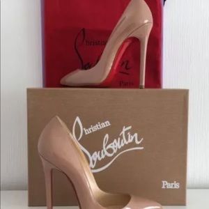 Christian Louboutins- brand new. Nude sze 40